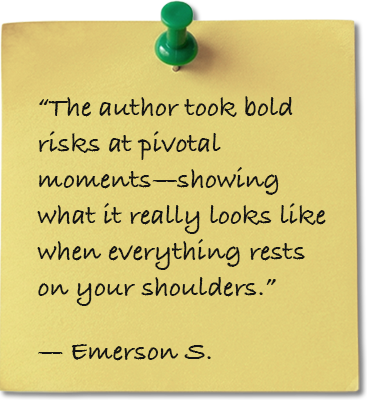 Sticky note with Emerson's testimonial